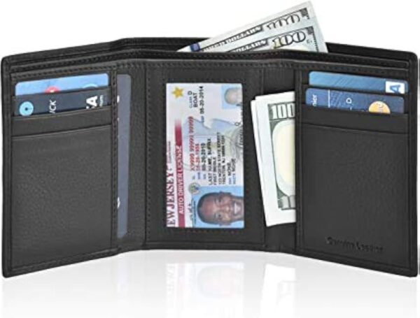 Engraved Wallet for Men Slim Men's Leather Stylish Wallet with Credit Card ID Window Best Gift For Men (My Husband Gift) - Image 12