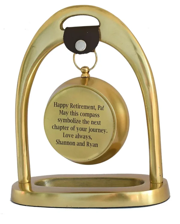 Engraved Table Clock - Personalized Antique Desk Clock - Custom Gift Desktop Clock, Meaningful Gift for Husband Boyfriend Boss Dad Mom Son (Antique) - Image 4