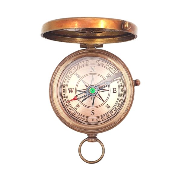 Engraved Brass Compass Gift to My Son - Antique Finish, Needle Lift Mechanism, 2 Inch - Image 5