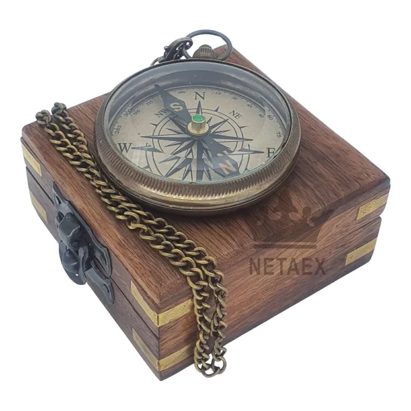 Trust in The Lord -Proverbs 3: 5-6 Quote Engraved Compass | Camping Compass Inspirational Christian Religious Gifts Men Women Catholic 2023 Graduation Gift Boys Girls - Image 3