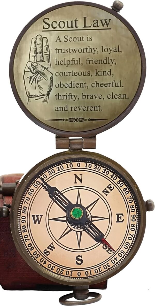 Boy Scout of America, Eagle Scout Compass Gift Compass with Wooden Case, Eagle, Scaut of America, Graduation, Eagle Ceremony - Image 7