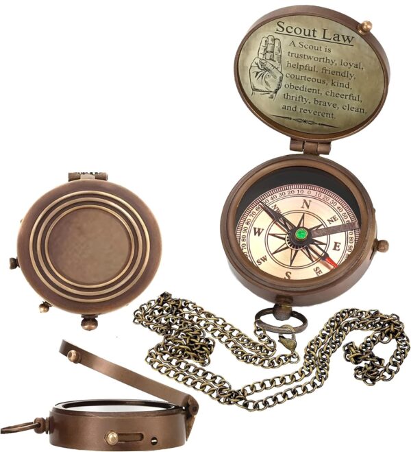 Boy Scout of America, Eagle Scout Compass Gift Compass with Wooden Case, Eagle, Scaut of America, Graduation, Eagle Ceremony - Image 6